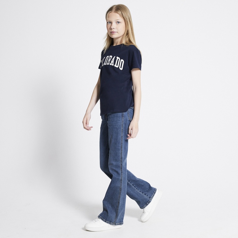 Printed tee "Dusty star" Dark Blue